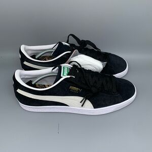 Puma Classic Suede‎ XXI Black White Running Shoes 374915-01 Men's Sz 11.5 New